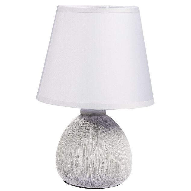 Lampe c&eacute;ramique effet bois naturel 17x17xH26,5cm