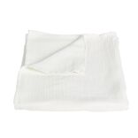 Plaid 100% coton beige uni 150x120cm