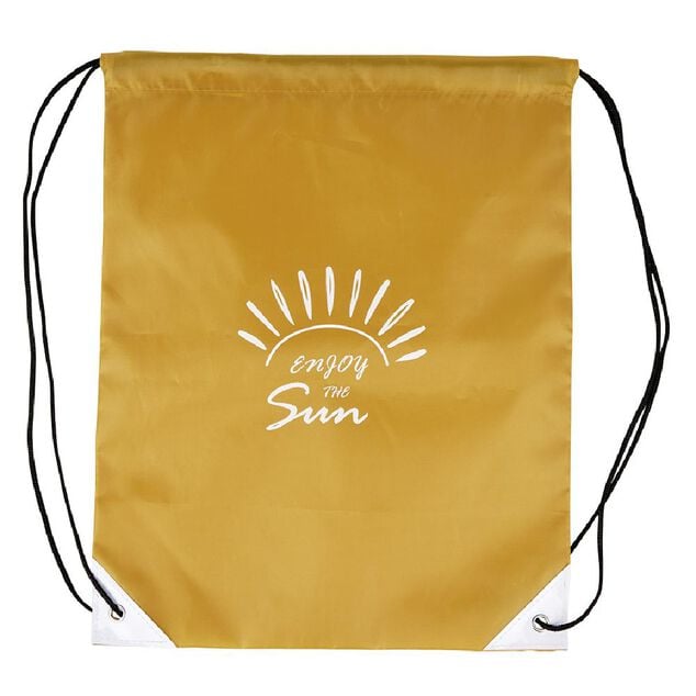 Sac &agrave; dos imprim&eacute; &agrave; cordon de resserrage