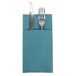Serviette range couverts 40cm vert émeraude x20