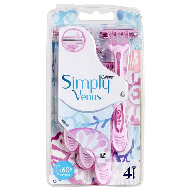 Rasoir jetable Femme Simply Venus Gillette&reg; x4