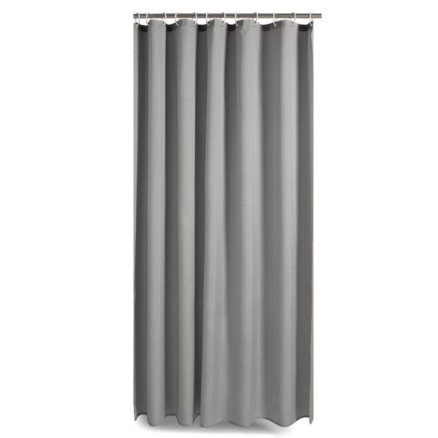 Rideau de douche effet lin 180x200cm polyester gris
