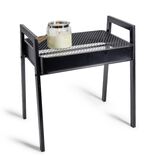 Bout de canap&eacute; Staky 44x32x47cm acier noir