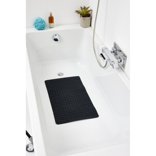 Tapis de douche antidérapant plastique 38x68cm (2 modèles)