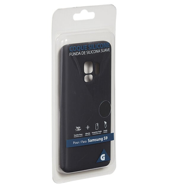 Coque en silicone Samsung S9 noir