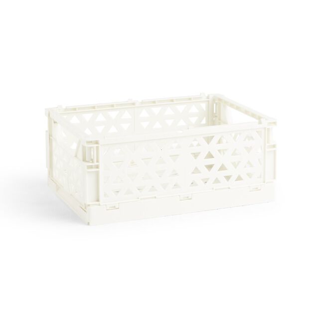 Caisse pliable beige pastel 3,4L - 24x17xH10cm