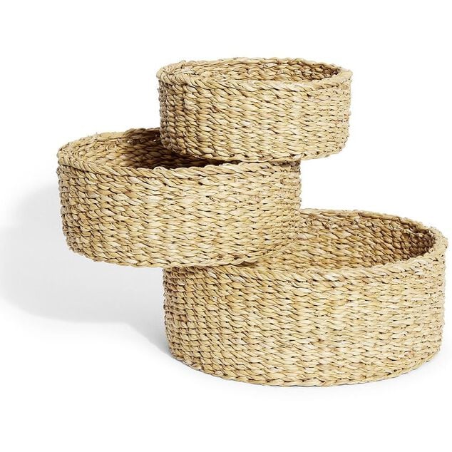 Pani&egrave;re osier ronde moyen mod&egrave;le &Oslash;25xH10cm