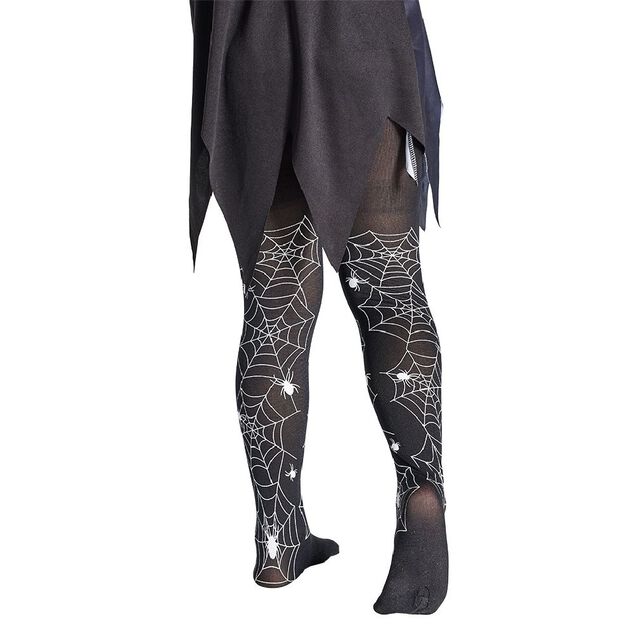 Collant enfant toile d'araign&eacute;e Halloween