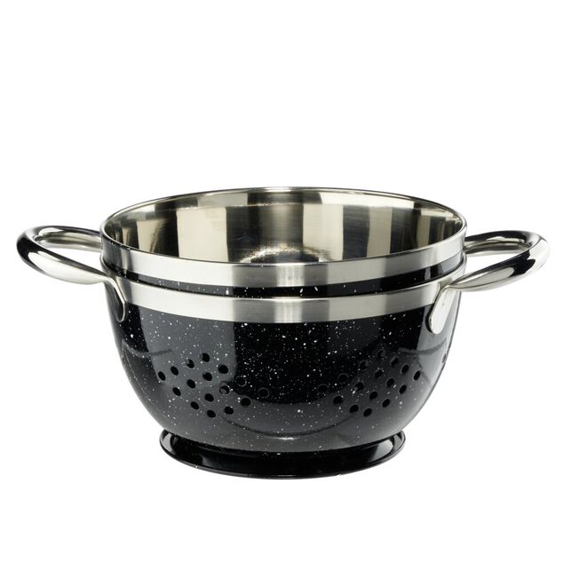 Passoire et bol &agrave; mixer assortis inox &Oslash;15cm (3 mod&egrave;les)