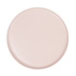 Assiette plate ronde Nordic porcelaine rose &Oslash;28cm