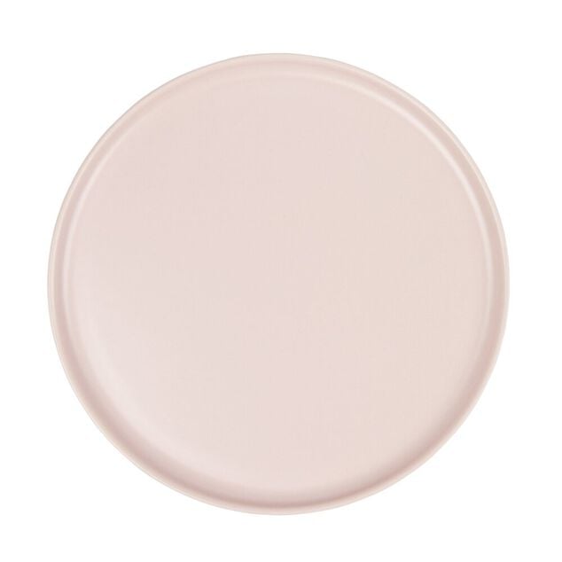 Assiette plate ronde Nordic porcelaine rose &Oslash;28cm
