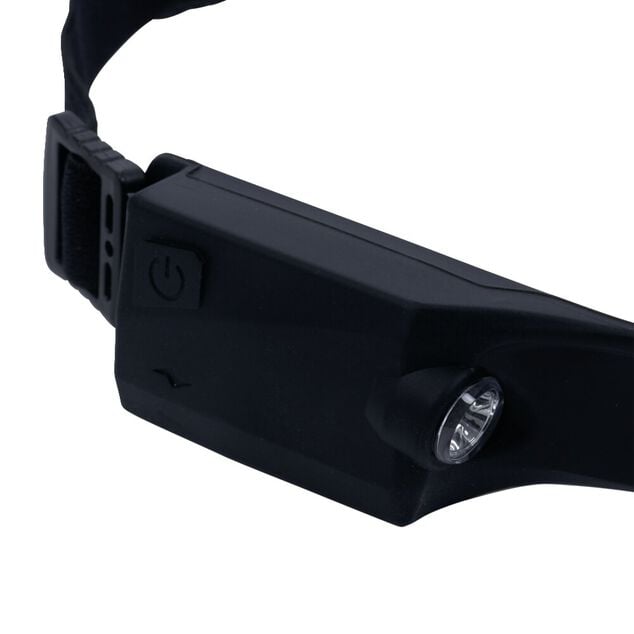 Lampe frontale rechargeable 200lms en silicone éclairage à 270°