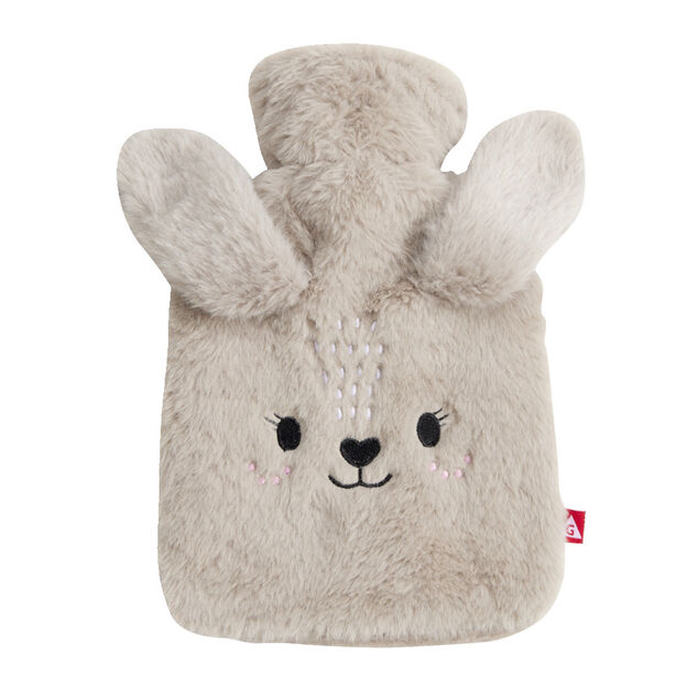 Bouillotte avec housse design animal ours ou lapin 800ml