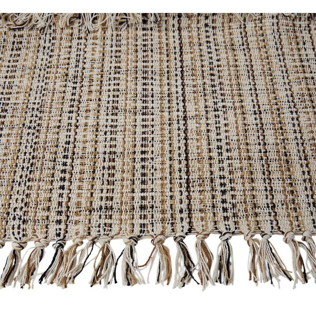 Tapis coton rayure multicolore 50x80cm