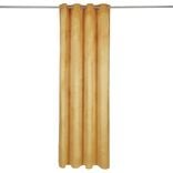 Rideau polyester 140x240cm effet velours jaune