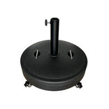 Pied de parasol &agrave; roulettes 35kg &Oslash;50xH42cm noir