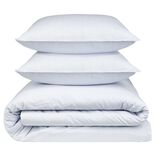 Parure de lit 2 personnes 220x240cm gaze de coton rayures (3 mod&egrave;les)