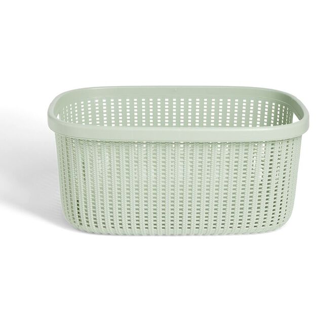 Pani&egrave;re &agrave; linge 32L 52x23x37,2cm plastique vert