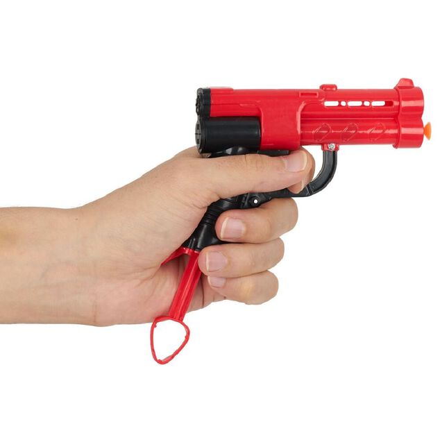 Jeu de cible pour toilettes avec pistolet fl&eacute;chettes et cible