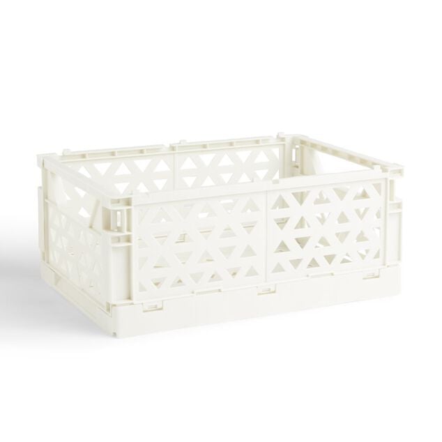 Caisse pliable beige pastel 9,1L- 33x23xH14cm