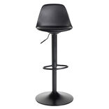 Tabouret bar Gaby m&eacute;tal noir 41x38xH103cm