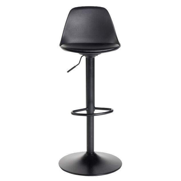 Tabouret bar Gaby m&eacute;tal noir 41x38xH103cm