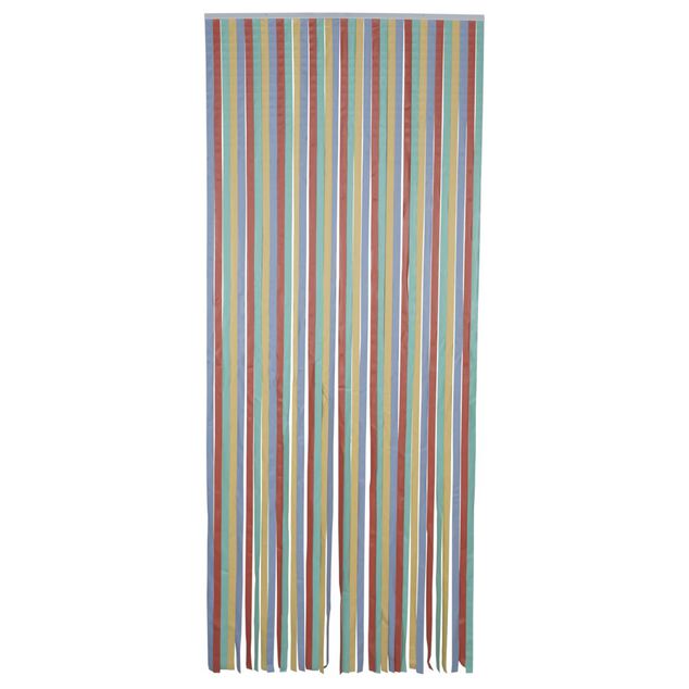 Rideau de porte anti insectes int&eacute;rieur ext&eacute;rieur PVC multicolore L90xH220cm