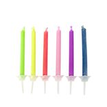Bougie anniversaire H6cm 6 pièces