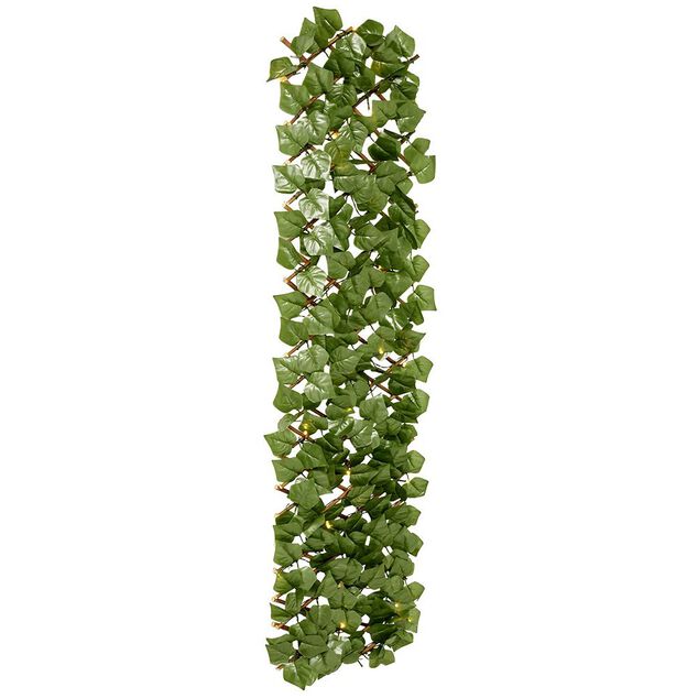 Treillis ext&eacute;rieur lumineux solaire plante grimpante artificielle H180