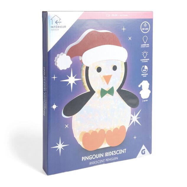 Pingouin lumineux 80LED H46cm