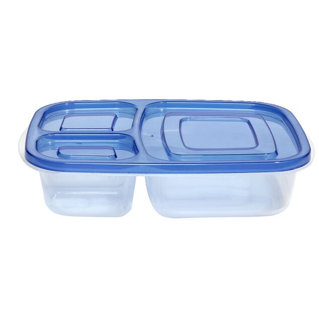 Bo&icirc;te lunch 3 compartiments 23,5x15xH5cm (Lot de 3)
