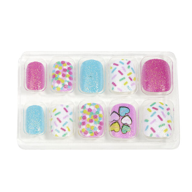Faux ongles pour enfant x10 Martinelia rose