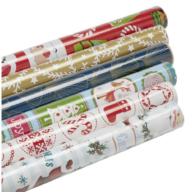 Papier cadeau de No&euml;l L800x70cm (plusieurs mod&egrave;les)