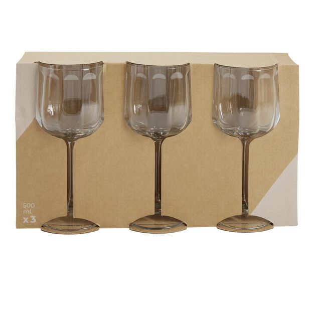 Verre à vin x3 rond verre 500ml