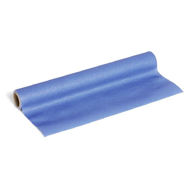 Chemin de table 320cm tissu intissé bleu pailleté