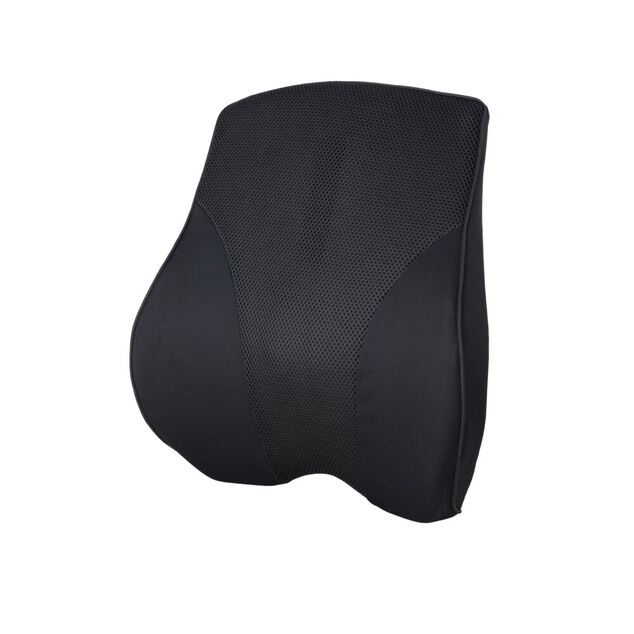 Dossier lombaire chaise de bureau m&eacute;moire de forme noir 43x11xH39,5cm