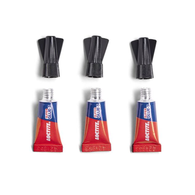 Lot de 3 colles instantan&eacute;es Superglue-3 Loctite mini dose 1g