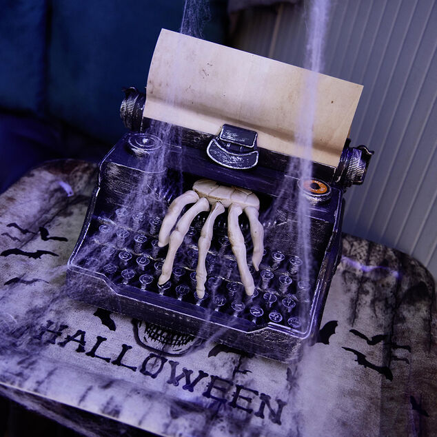 Machine &agrave; &eacute;crire Halloween anim&eacute; &agrave; LED