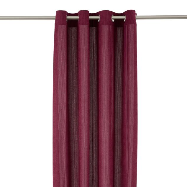 Rideau &agrave; oeillets c&ocirc;tel&eacute; polyester uni 140x240cm (3 mod&egrave;les)