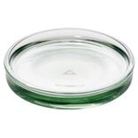 Porte-savon en verre transparent vert Ø8xH1,8cm