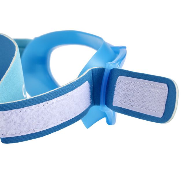 Masque de natation b&eacute;b&eacute; plastique bleu 15x7xH4cm
