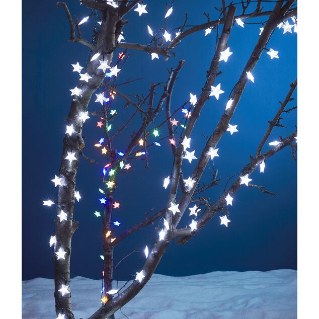 Guirlande &eacute;lectrique 100 Led &Eacute;toile Blanc 9,9 m