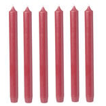 Bougie chandelle rouge &Oslash;2xH25 cm x6