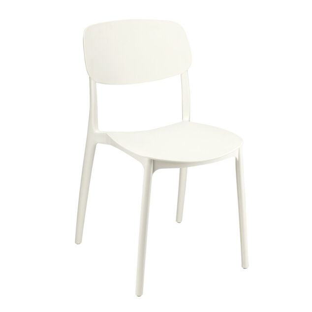 Chaise plastique beige 43xP54xH79cm
