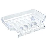 Porte savon en plastique bleu