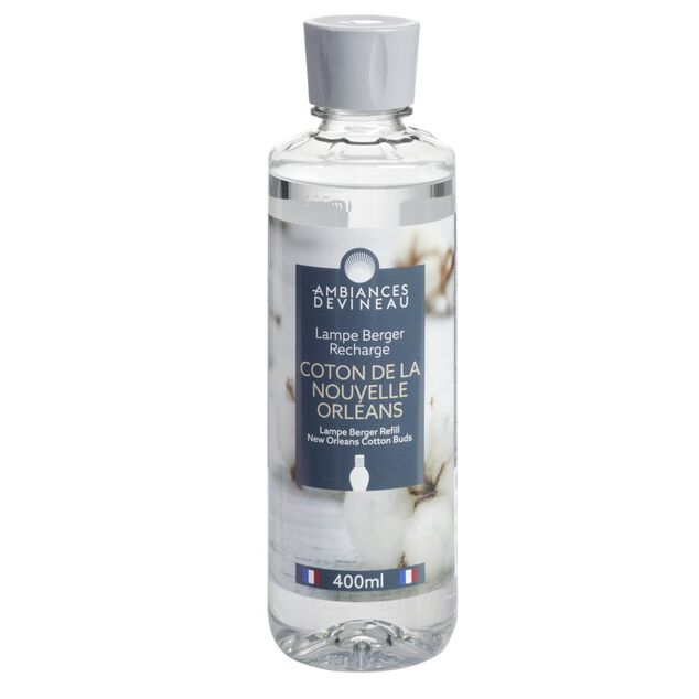Recharge lampe berger Devineau senteur coton de la Nouvelle Orl&eacute;ans 400ml