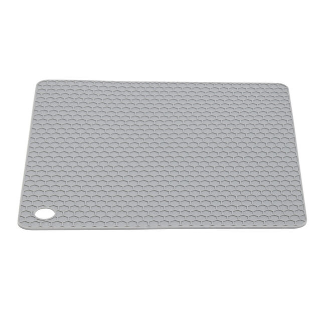 Dessous de plat carr&eacute; en silicone 18x18cm - 2 coloris