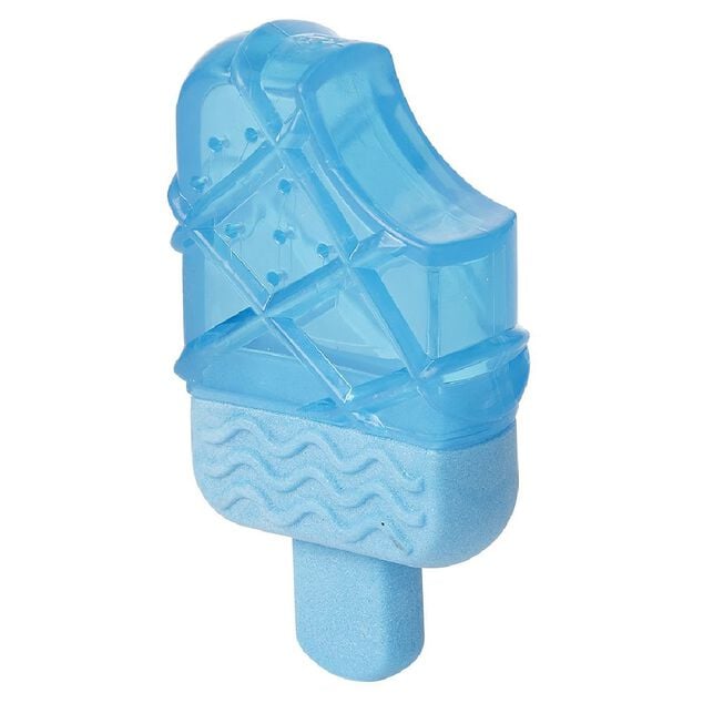 Jouet pour chien rafra&icirc;chissant forme glace bleu caoutchouc L13cm