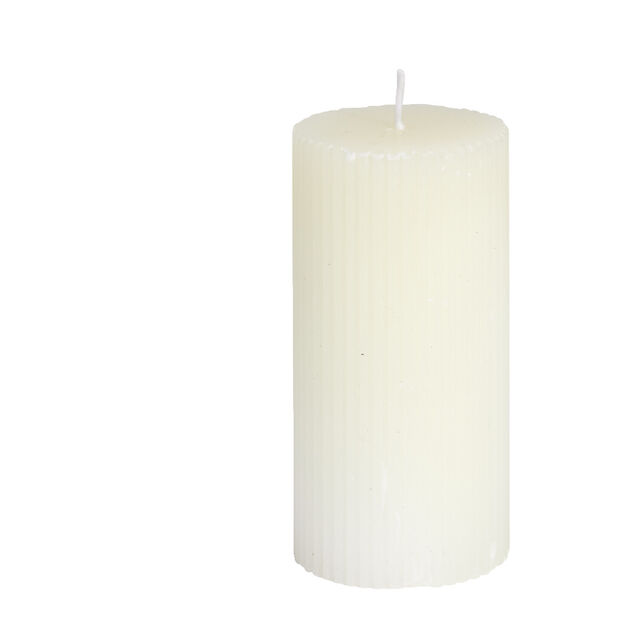 Bougie cylindrique &Oslash;6xH12cm - 3 coloris