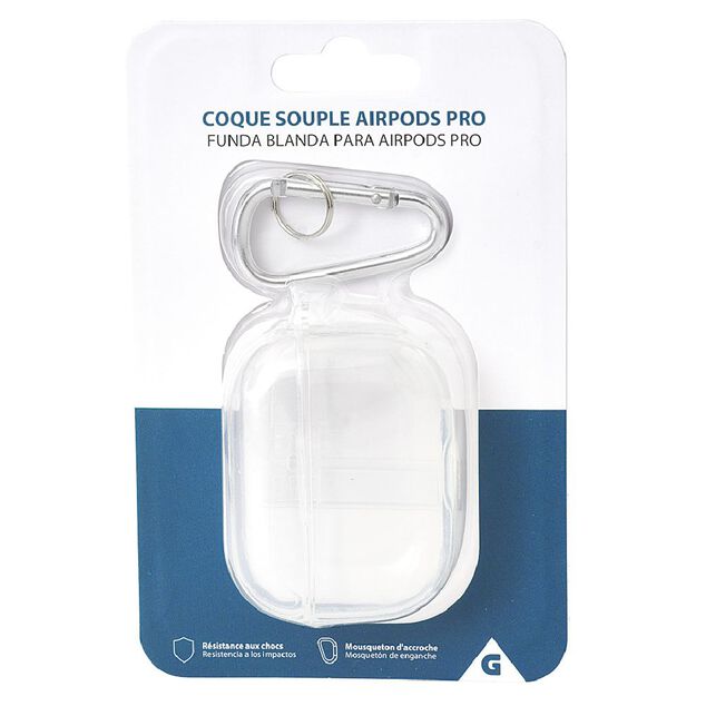 &Eacute;tui pour Airpods 1/2 plastique transparent